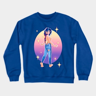 Star Girl Crewneck Sweatshirt